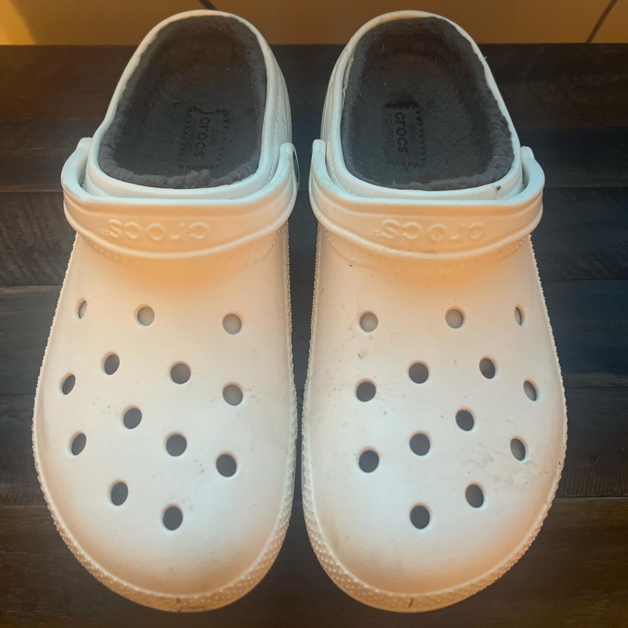 mens white crocs