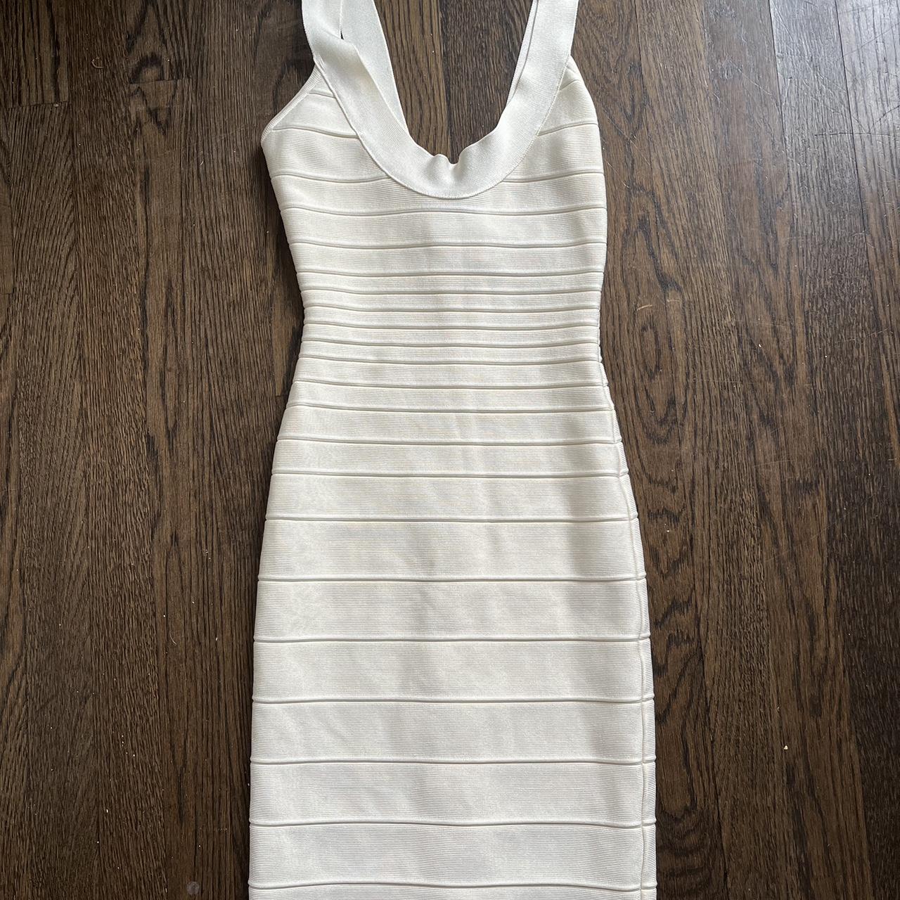 Herve leger white outlet bandage dress