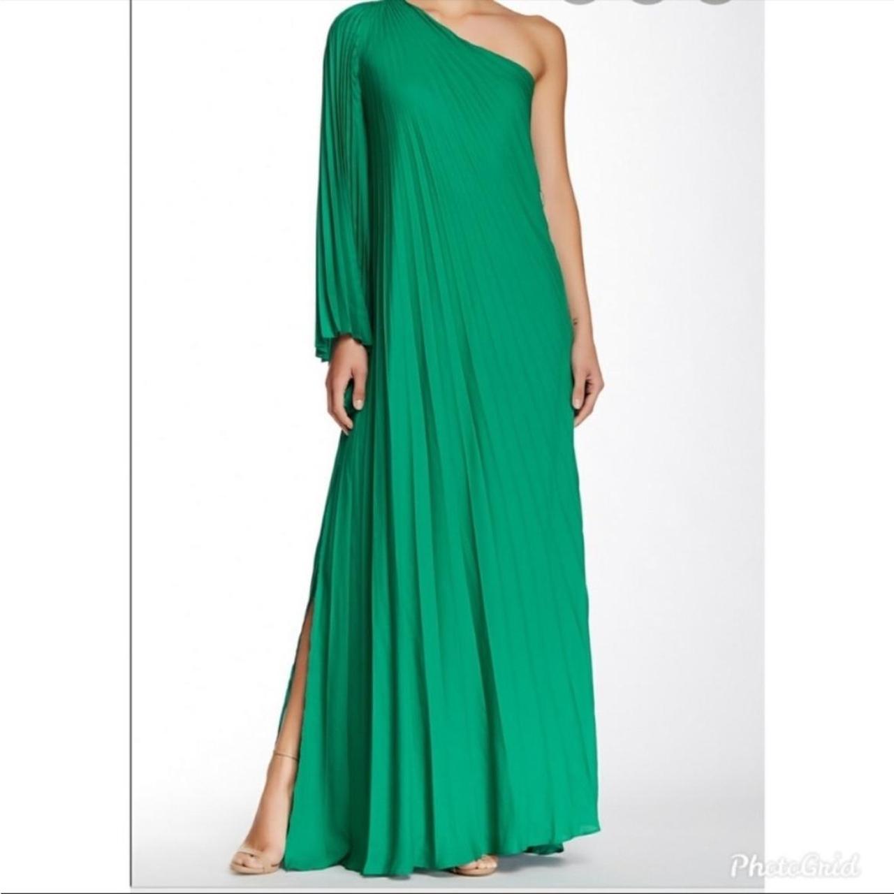 Halston heritage 2024 green gown