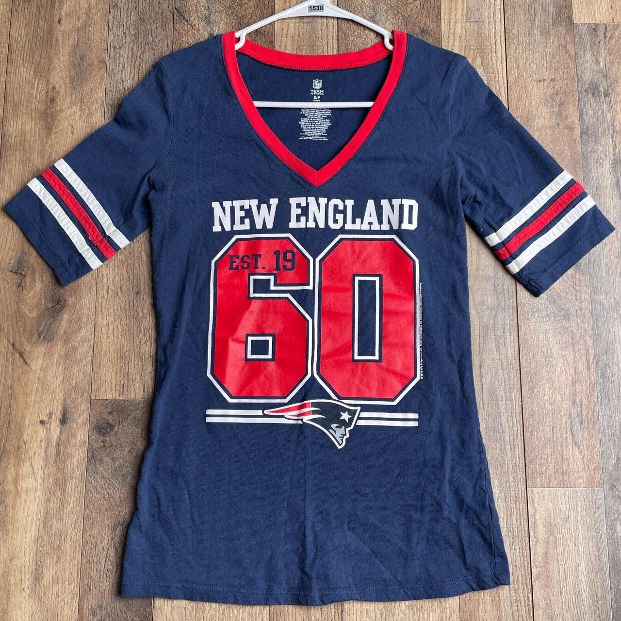 New England Patriots Jersey Women s Small Blue. Depop