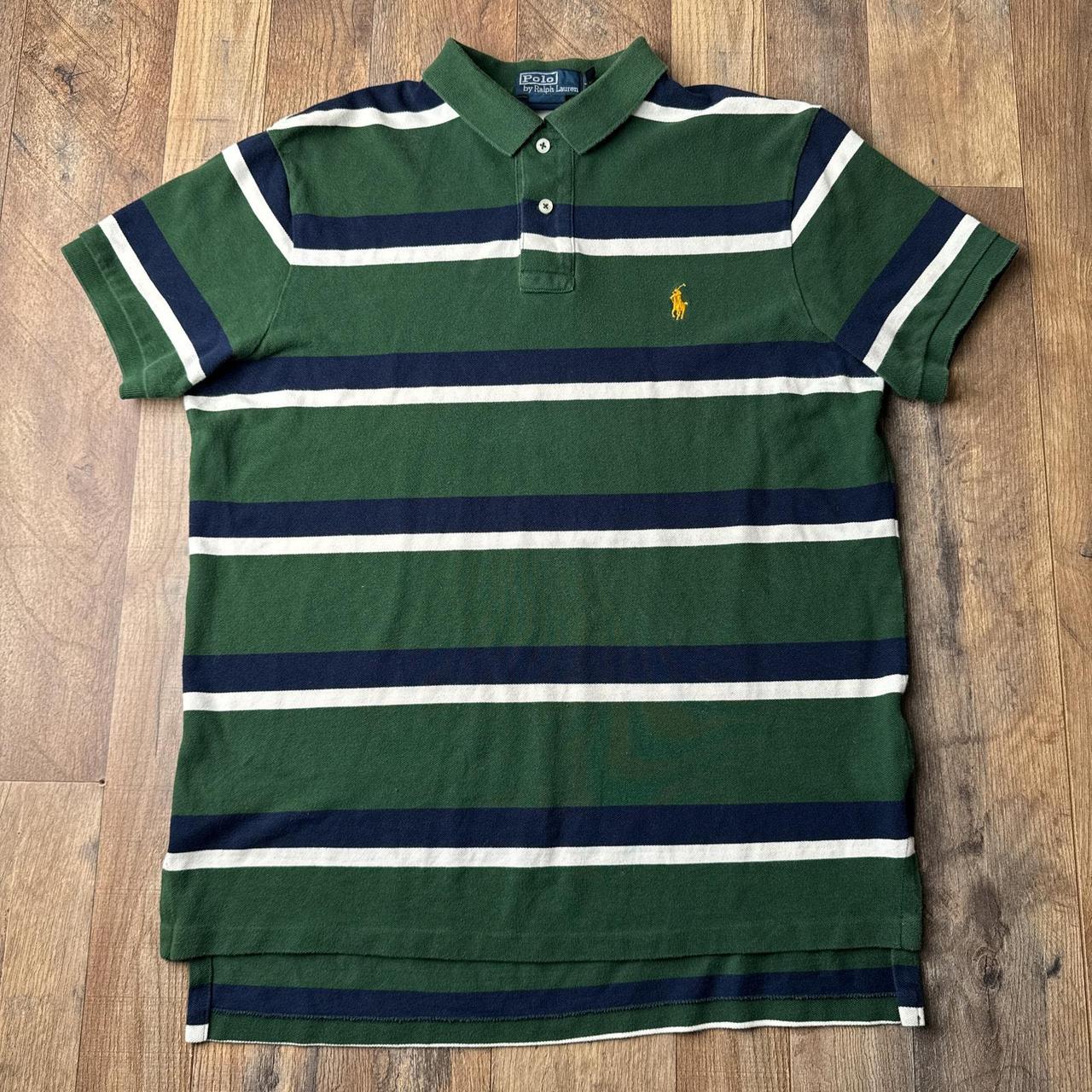 Polo Ralph Lauren Men's Polo shirt - Green/Blue -… - image 1