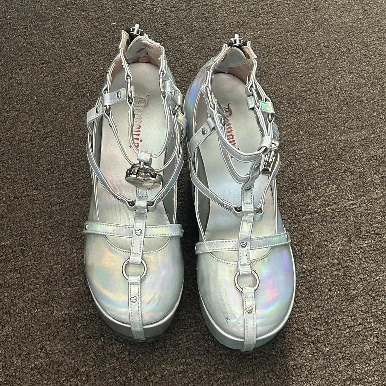 demonia boots holographic
