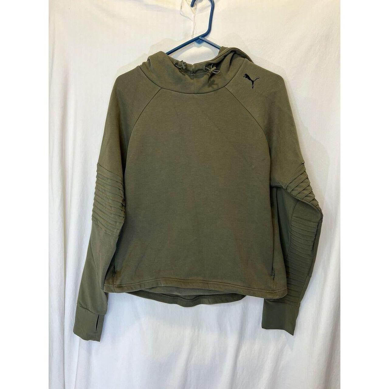 Olive green puma shirt womens online