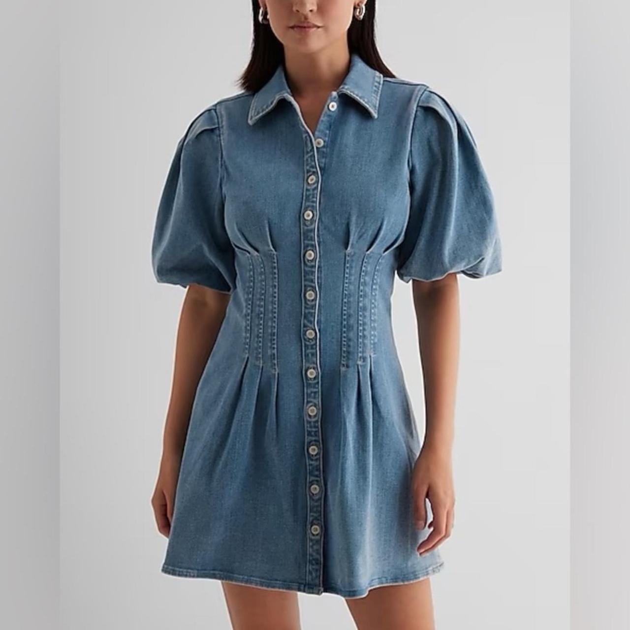 Express denim dress hotsell