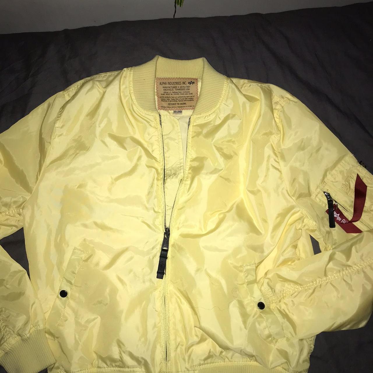 Alpha industries vintage bomber Fits well on a Depop