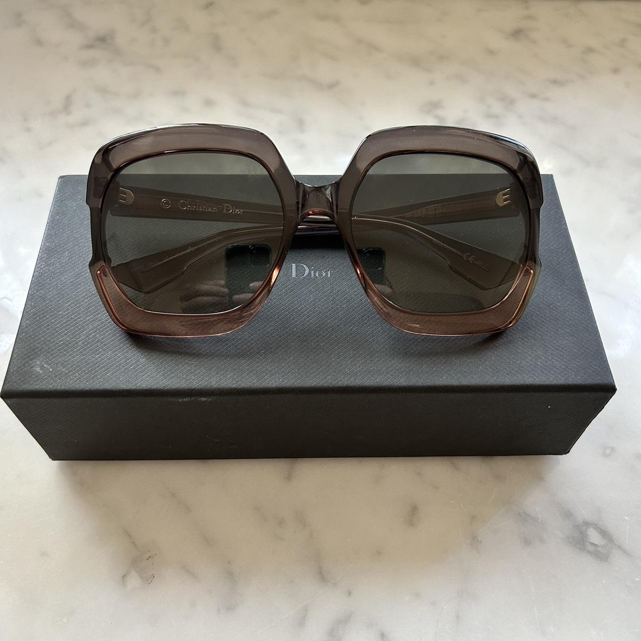 Dior Gaia Oversized Square Frame Sunglasses Grey