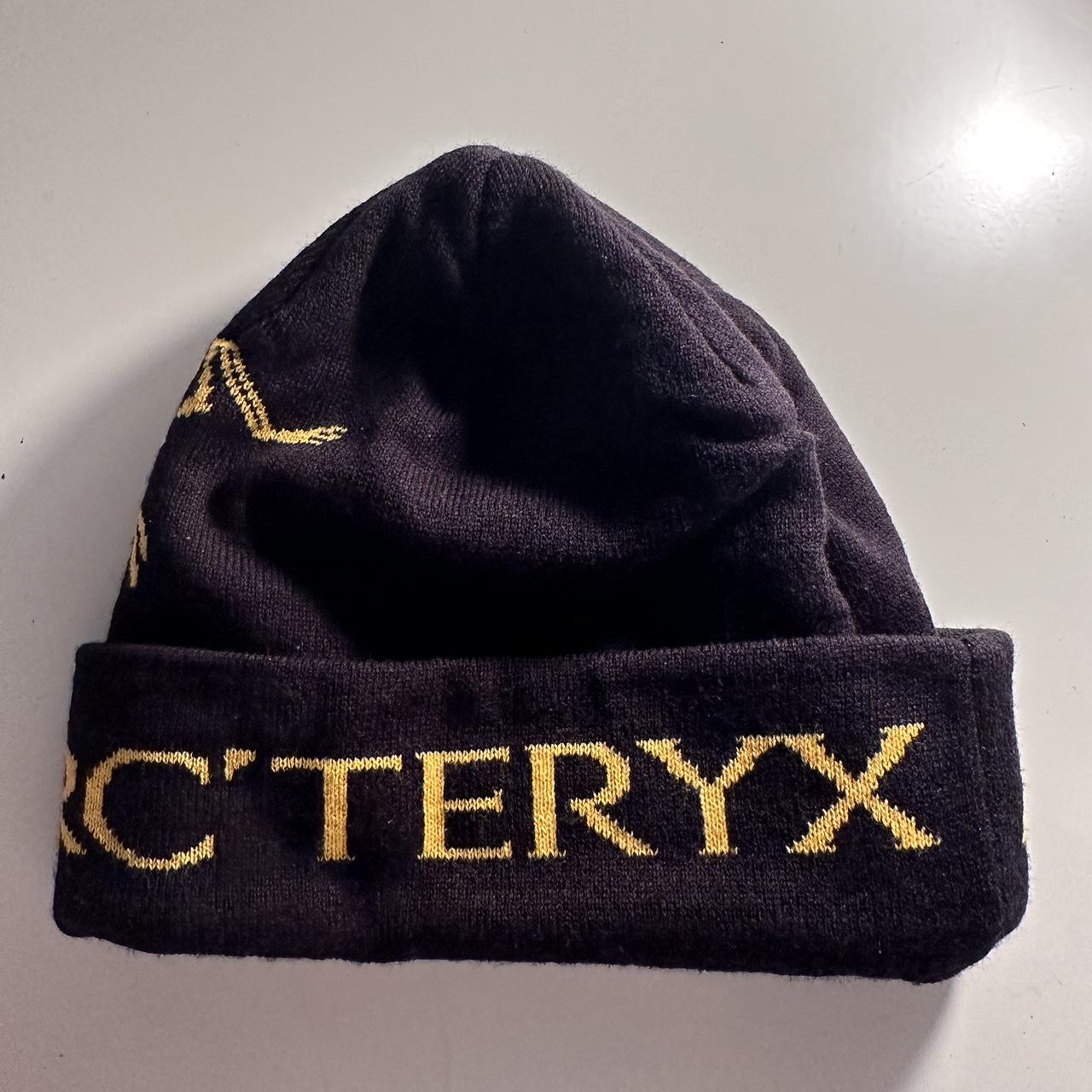 palace x arcteryx beanie only worn twice, amazing... - Depop