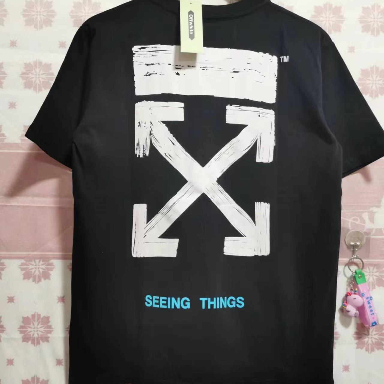 off white seeing things black tee