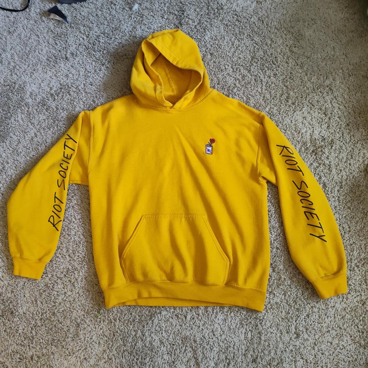 RIOT SOCIETY hoodie yellow rose