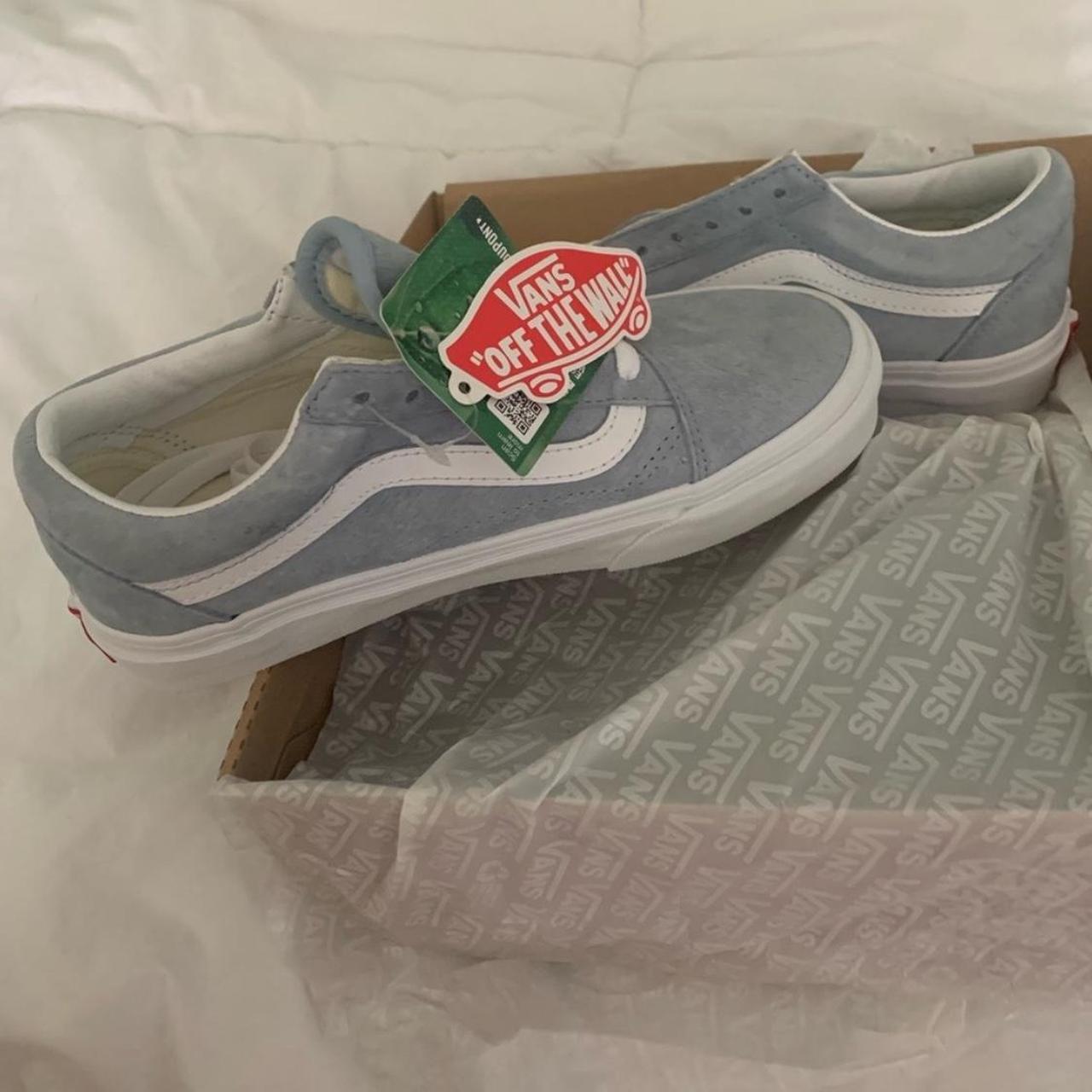 Vans old skool pig suede 2024 blue fog