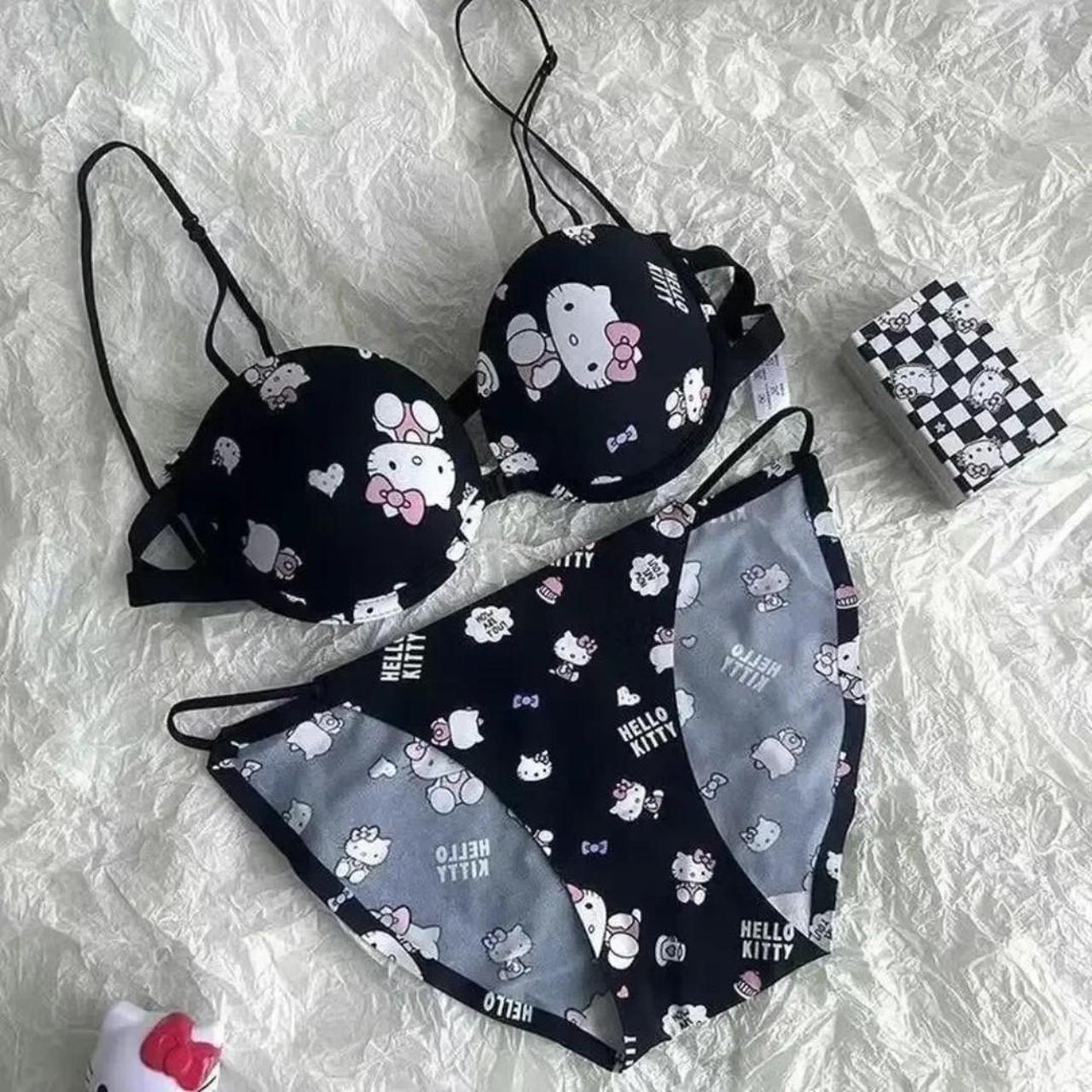Sanrio Hello Kitty Bra - Set Sweet Underwear Panties - Depop