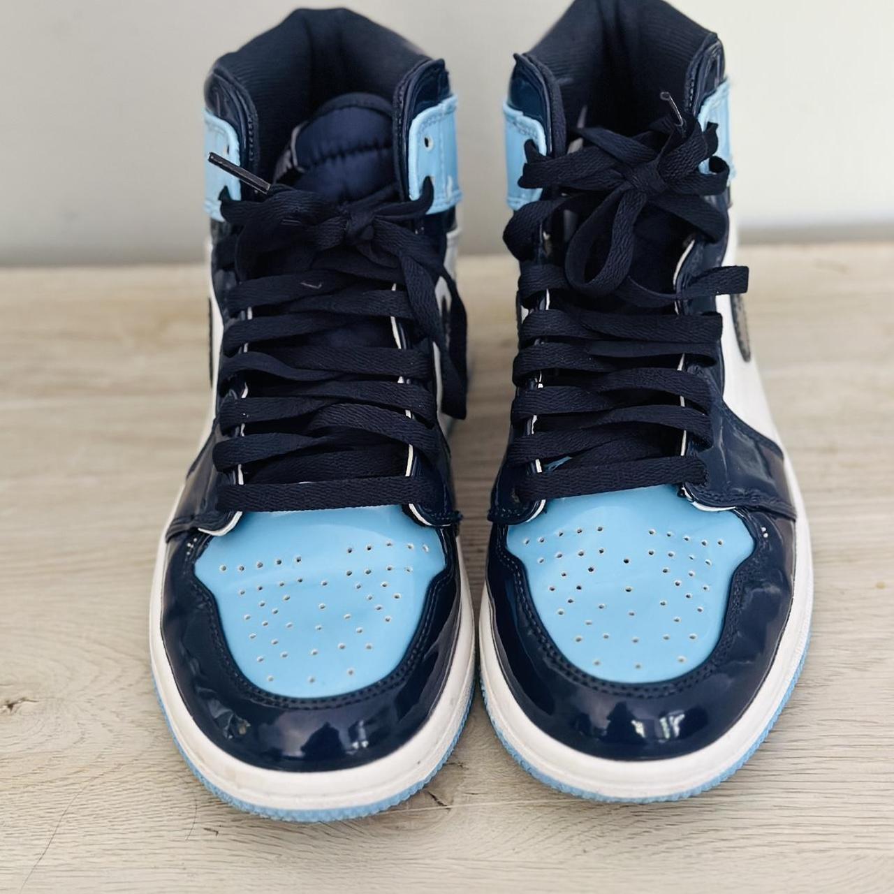 The Women s Air Jordan 1 Retro High OG Blue Chill Depop