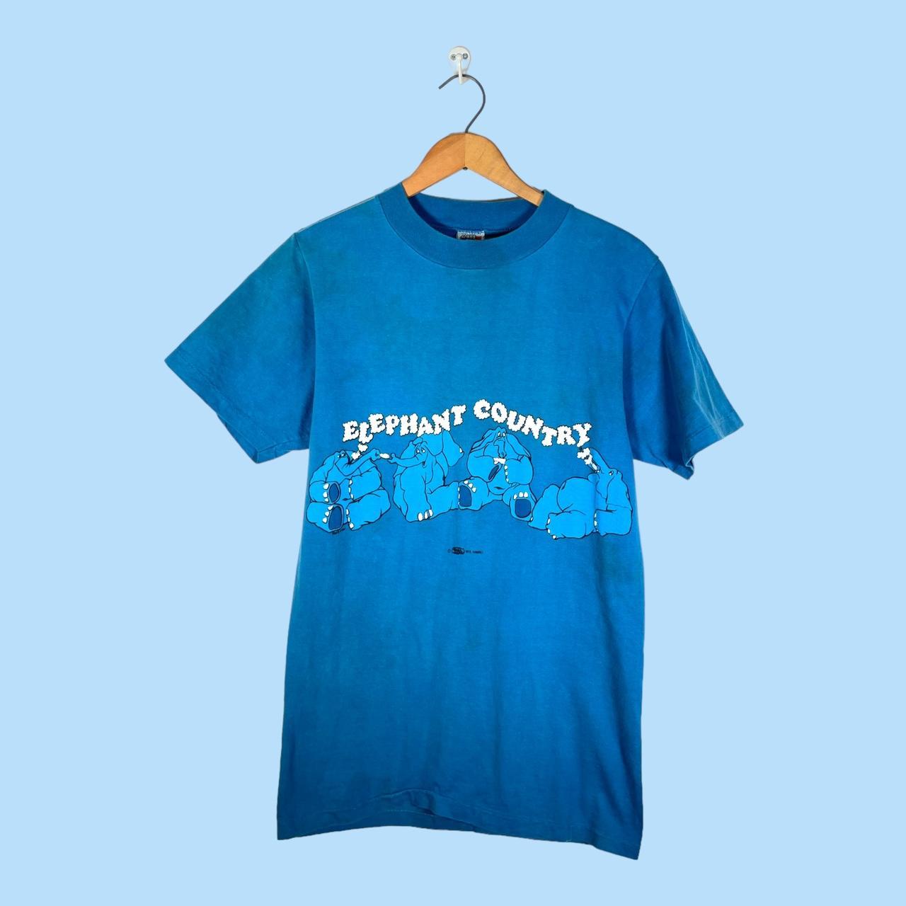 Crazy Shirts Men's Blue Tshirt Depop