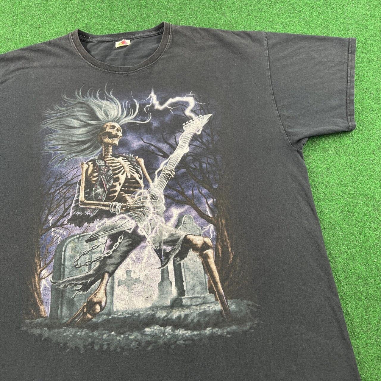 Regular Fit Lightening Skull Graphic T-shirt