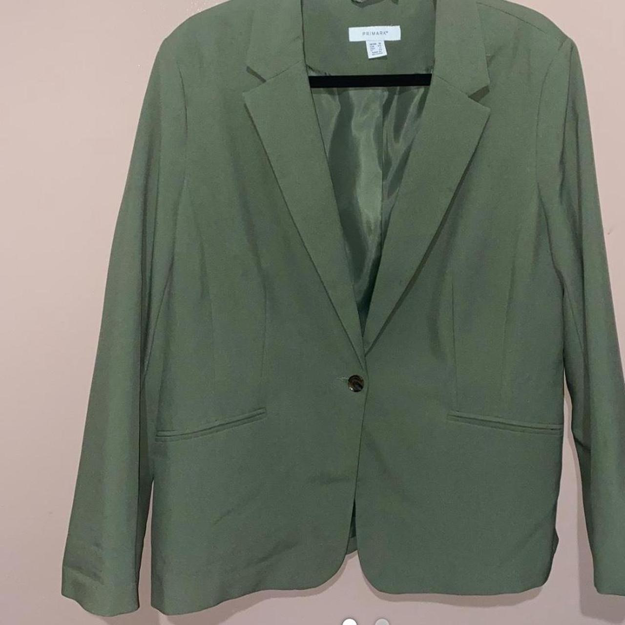 Muted green blazer Brand new perfect condition - Depop