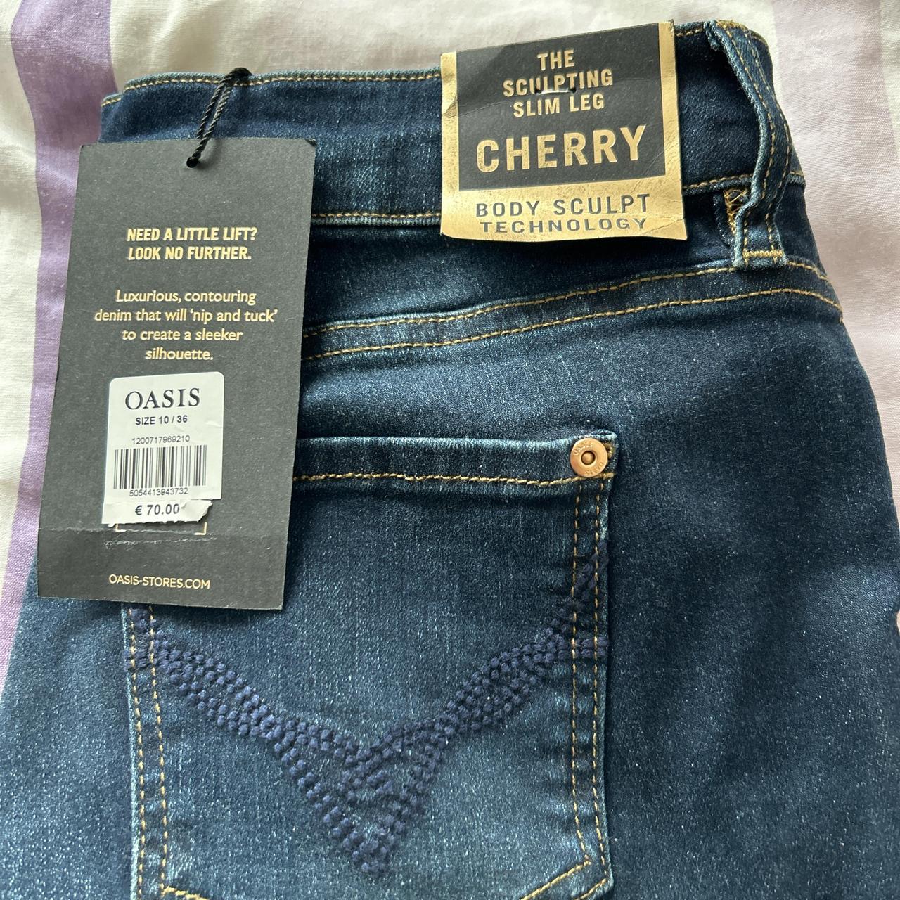 Oasis jeans the sculpting Slim Leg Cherry Depop