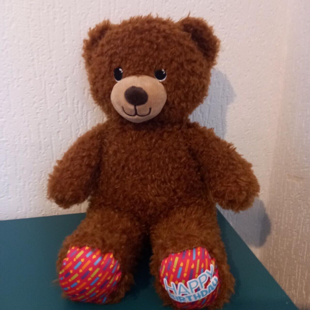 Build-A-Bear Workshop Happy Birthday Teddy, 40cm - Depop