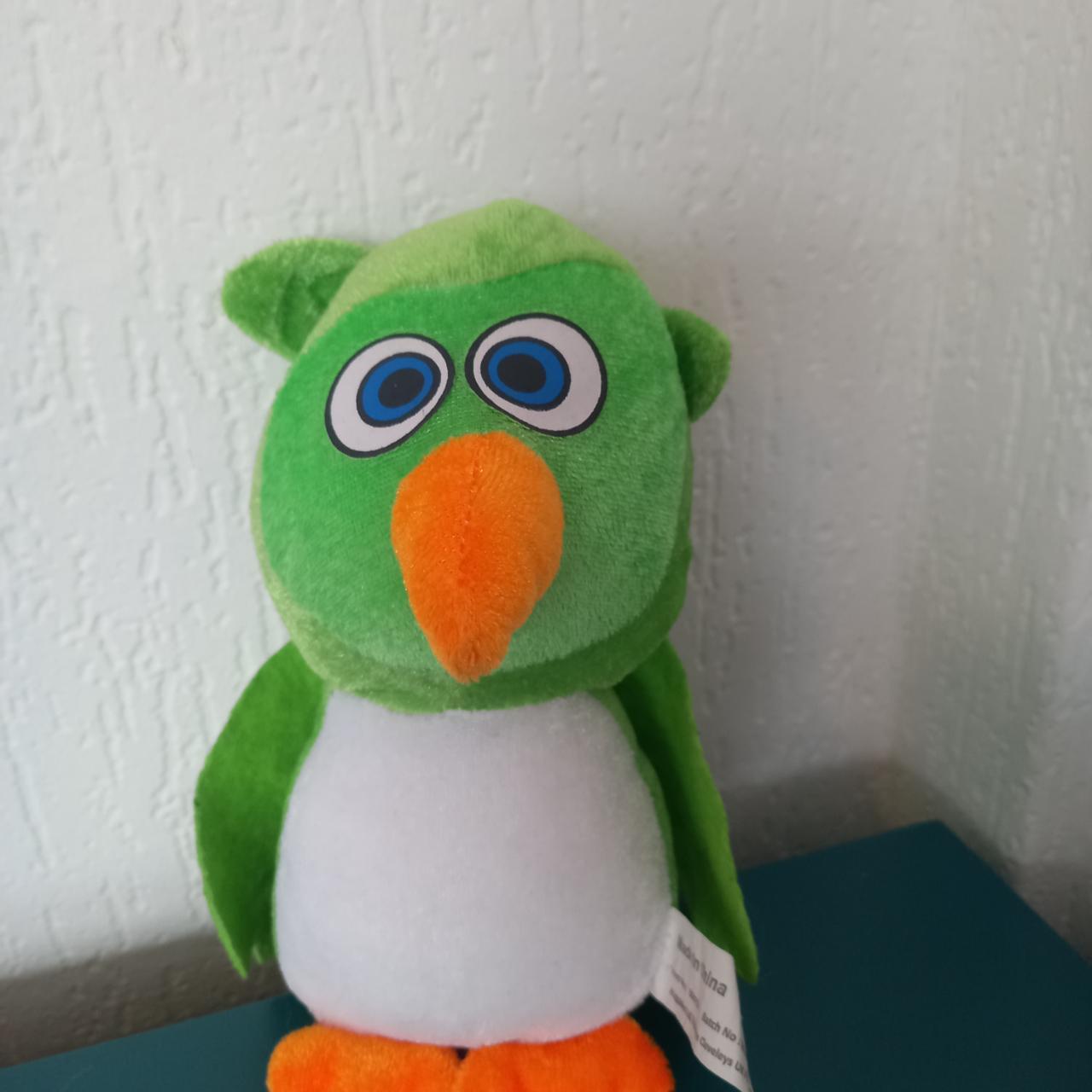 Huggables Green Owl Soft Toy, 20cm - Depop