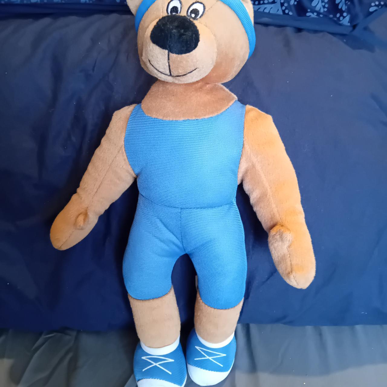 BJ Toys Sports Bear Soft Toy, 40cm - Depop