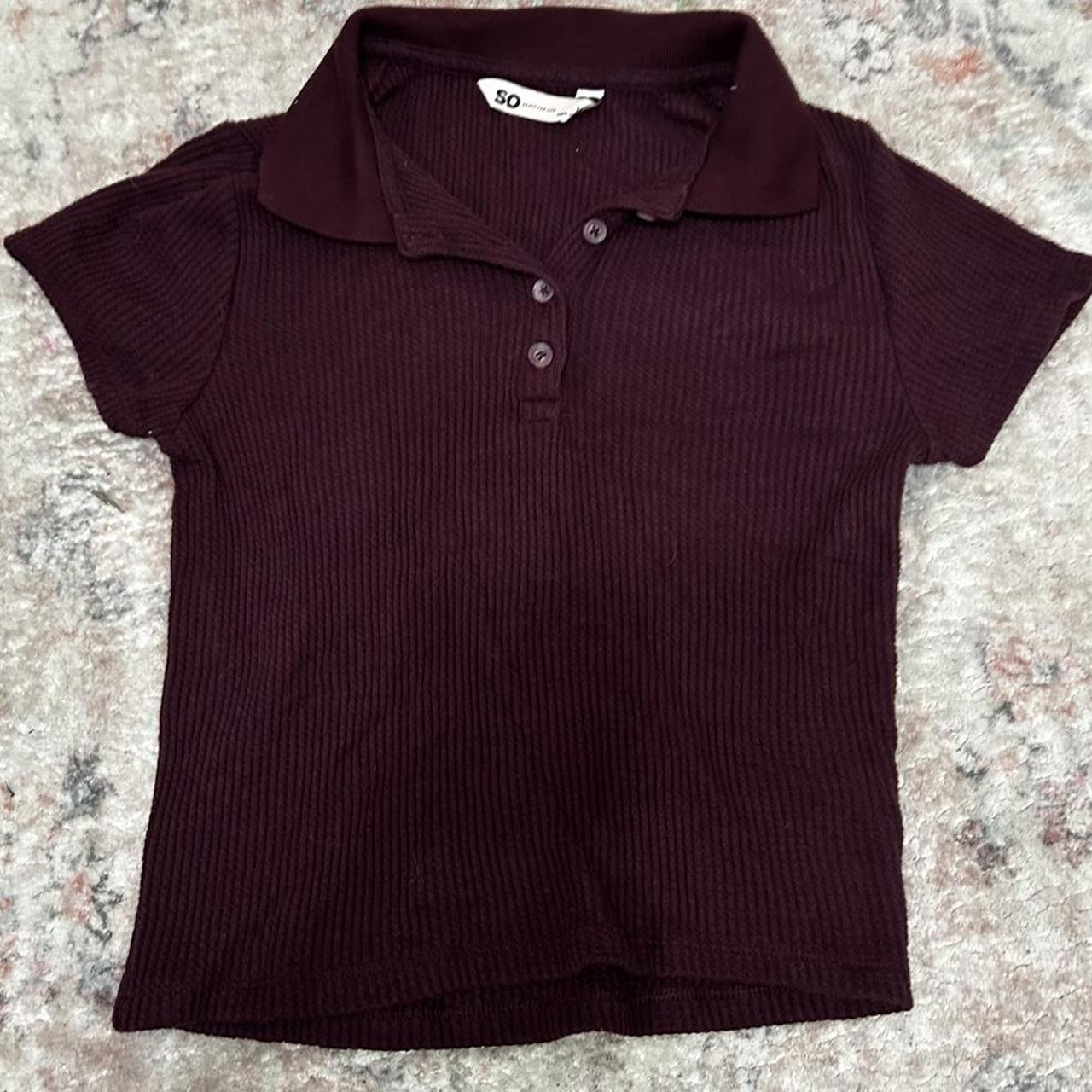 Fashion cute burgundy shirts