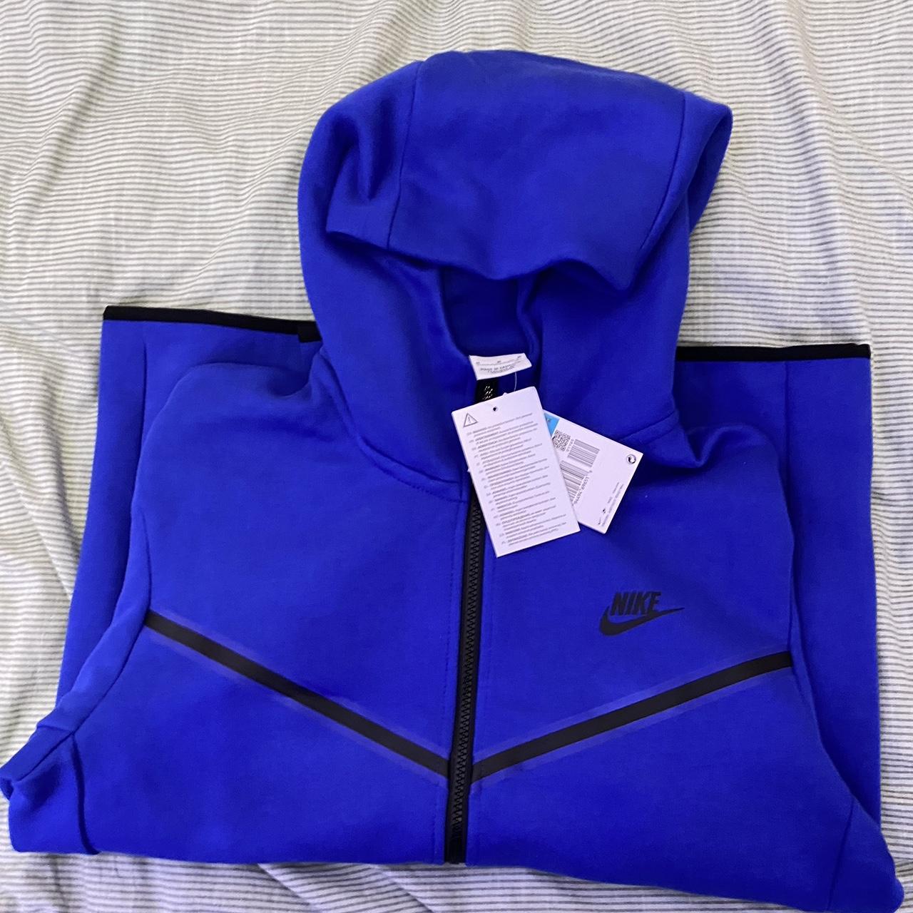 Medium navy blue Nike tech fleece. Will sell top... - Depop