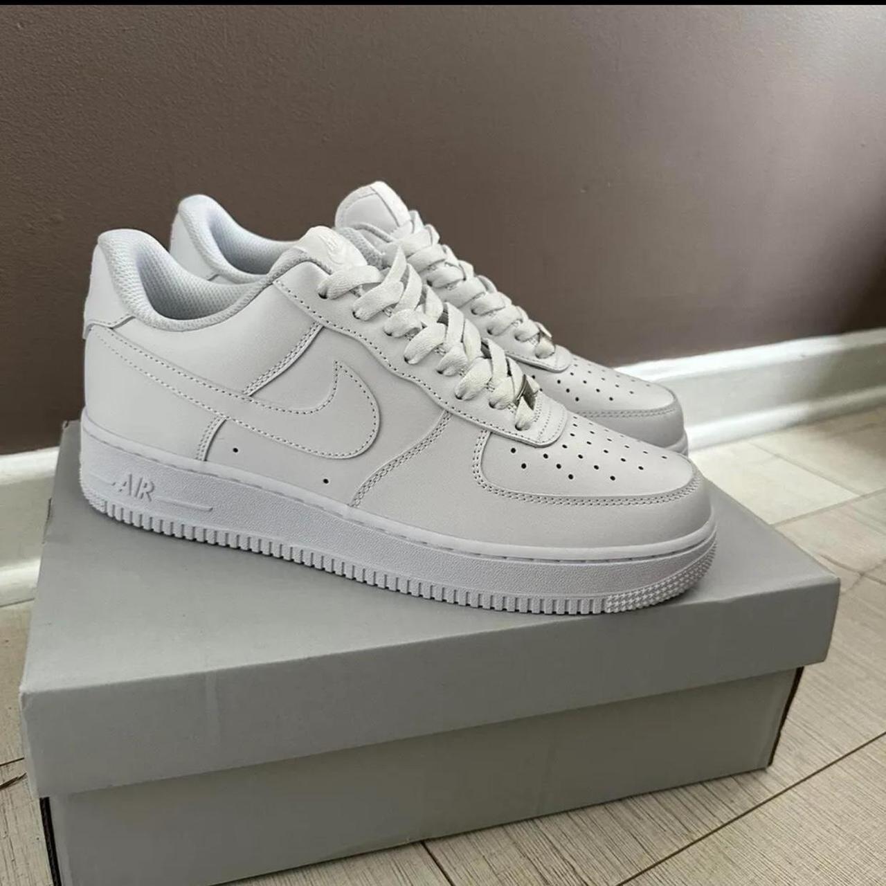 Nike air force 1, Authentic size 7 White - Depop