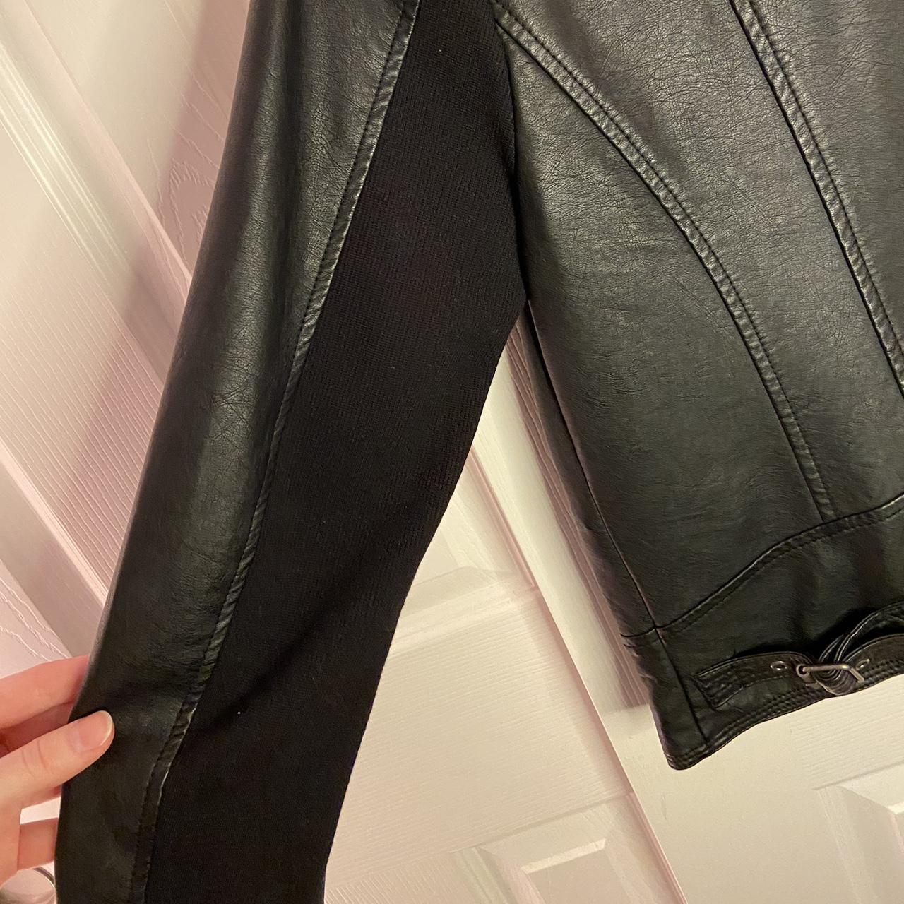 Maurices black cheap leather jacket