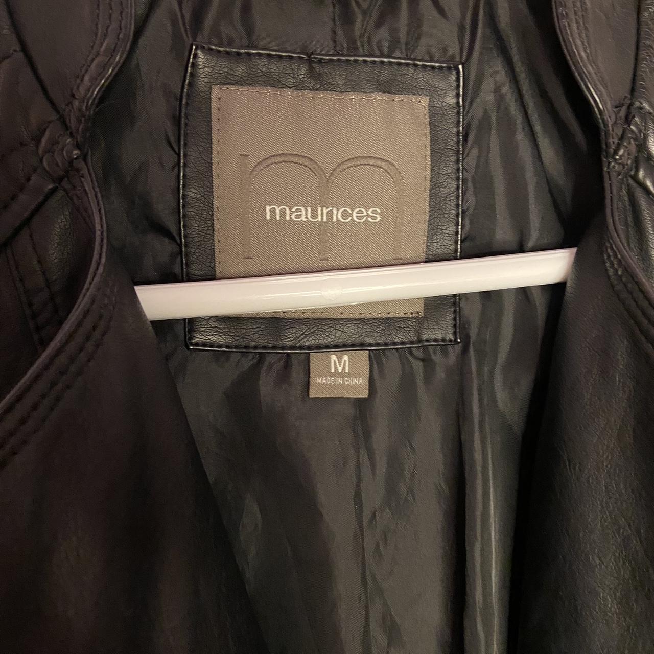 Maurices black 2024 leather jacket