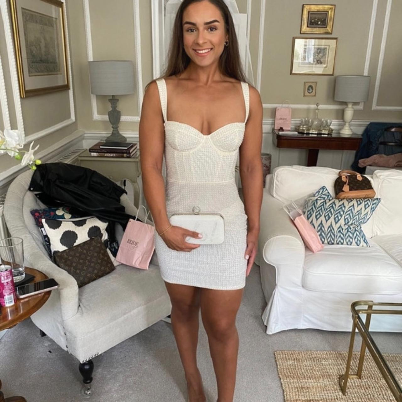 Oh Polly Mini Diamante Dress! Size 12 Cup Size