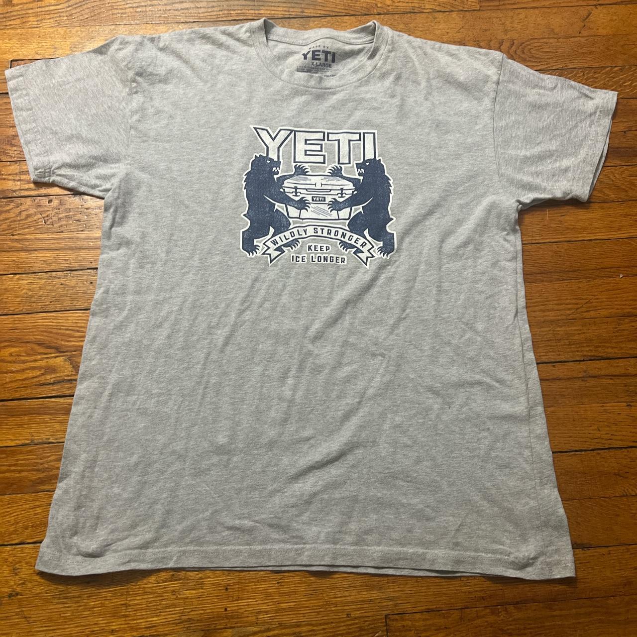 Yeti Grey T-Shirt “WILDLY STRONGER” KEEP ICE