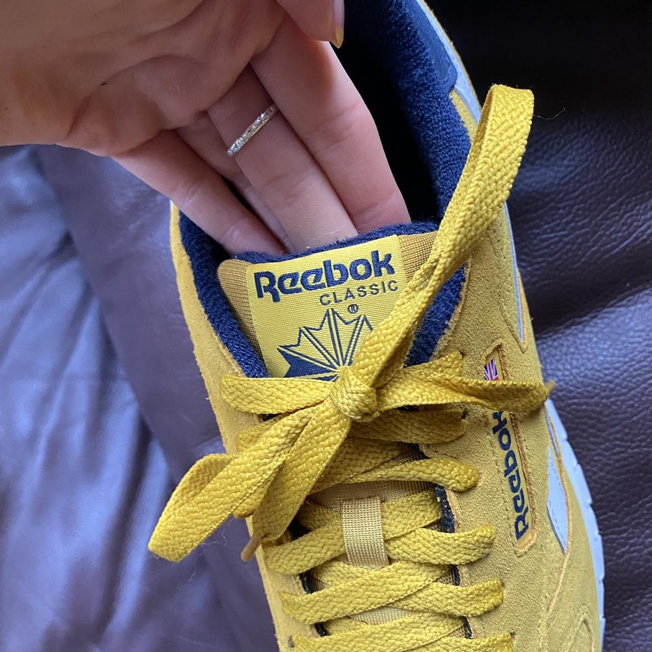 reebok classic mustard yellow
