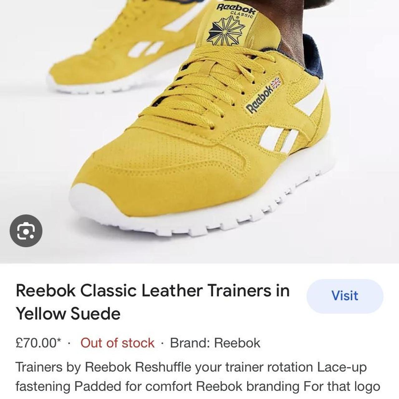 reebok classic mustard yellow