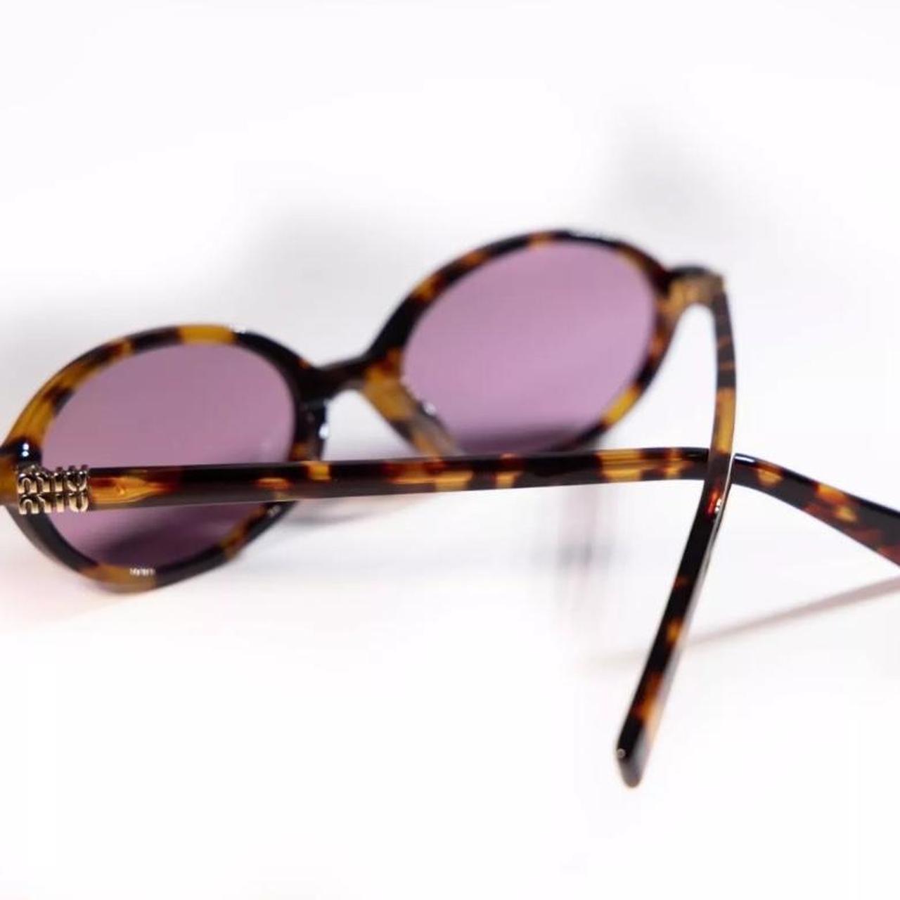 New MIU MIU MU04ZS VAU50D Honey Havana/Bordeaux | Depop