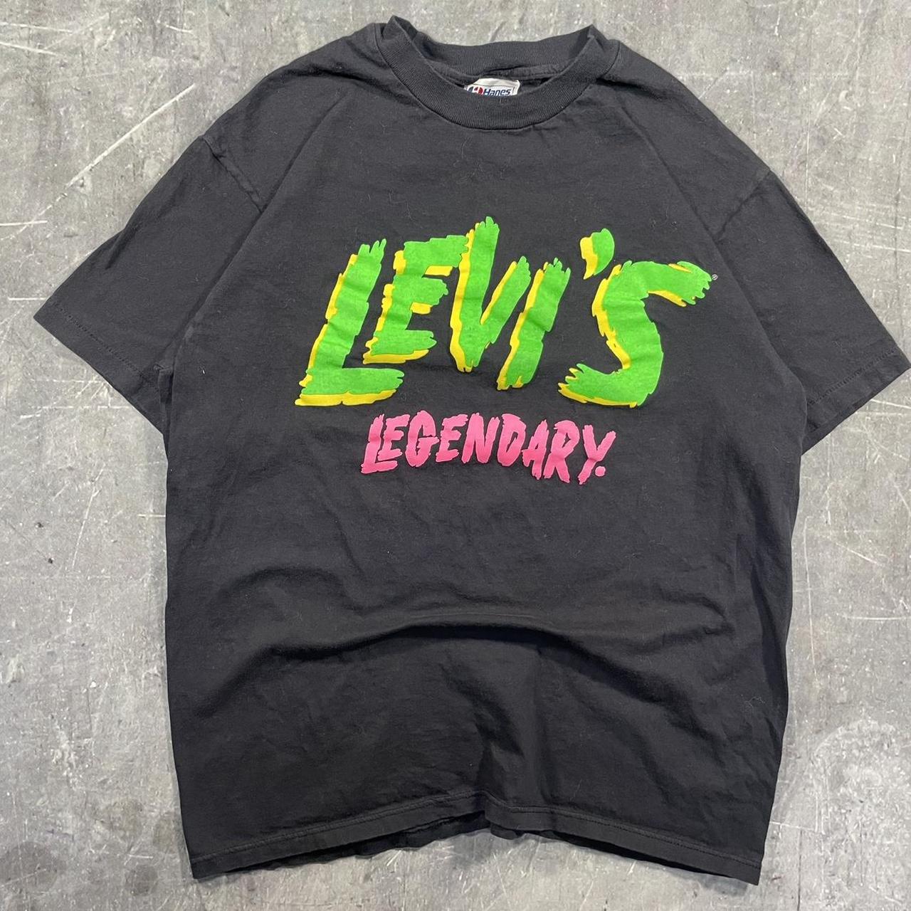 Levi's Men's T-shirt - Black/Grey - L – Vintage 8… - image 1
