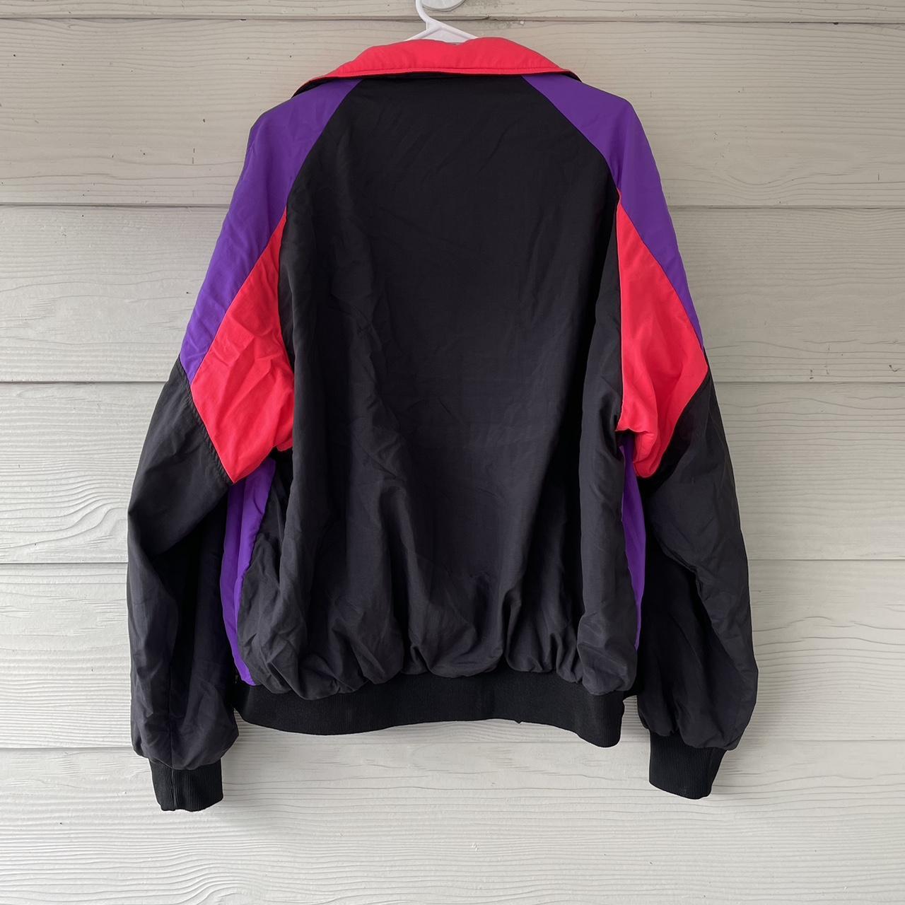 Vintage 1990s Made in USA track jacket windbreaker... Depop