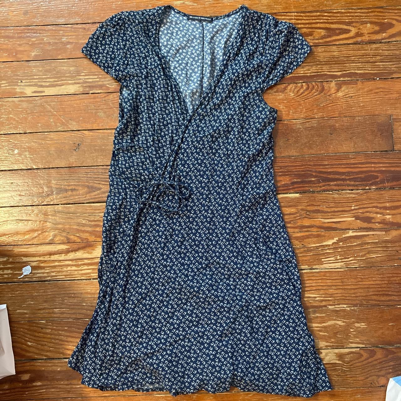 Brandy Melville Women's Navy Dress Depop