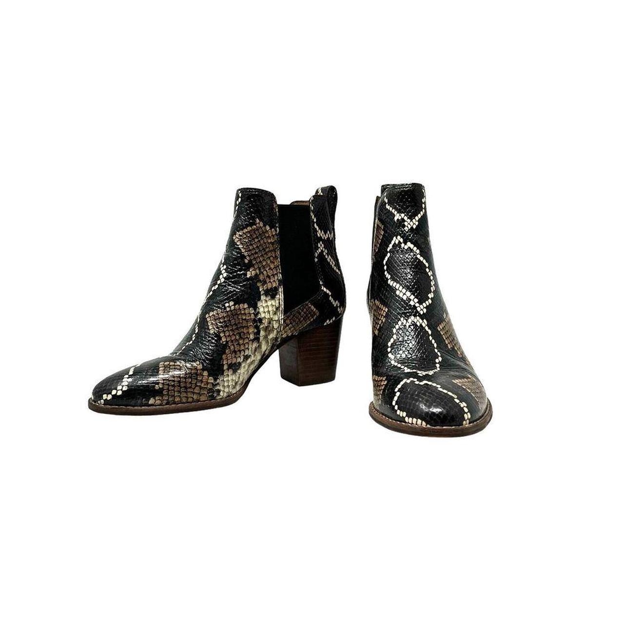 Madewell Regan Boot Snake Embossed Leather Booties