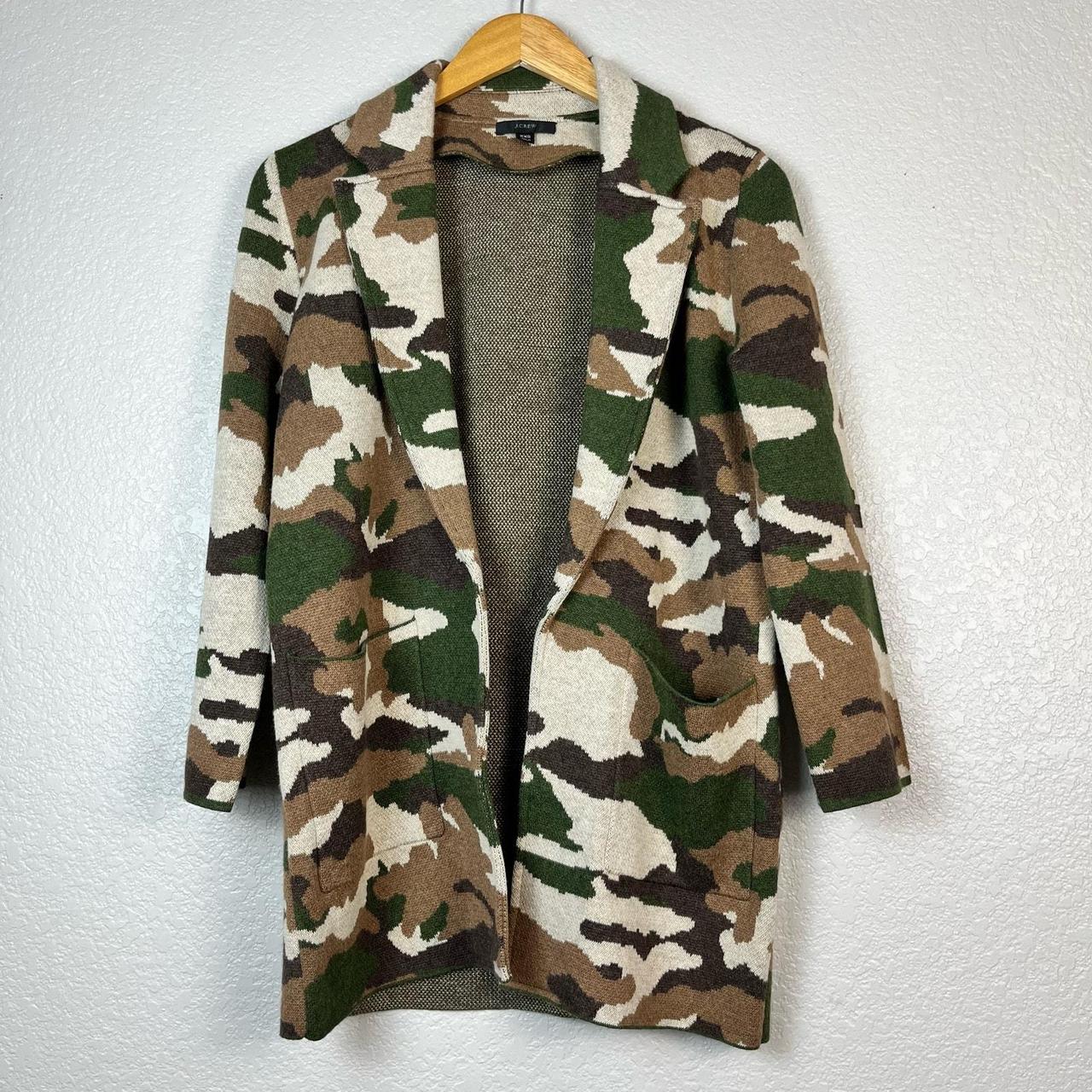 Item Description J Crew Camo Merino Wool Sophie