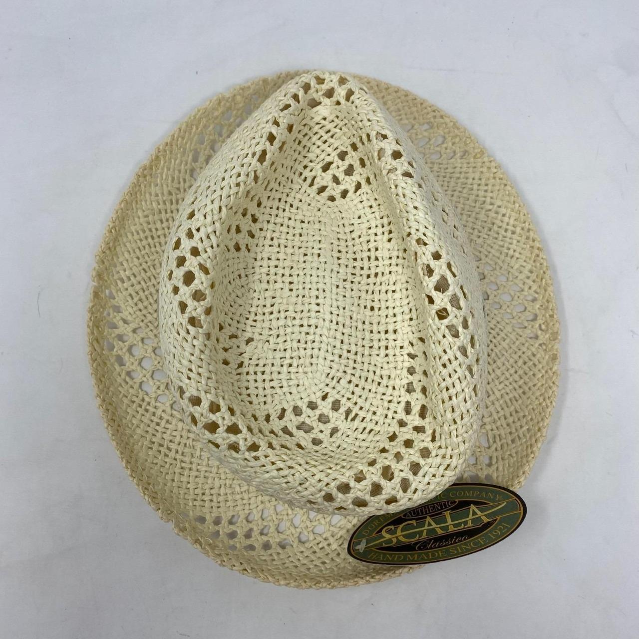 Scala Men's Hat - Cream – Scala Toyo Straw Fedora… - image 8