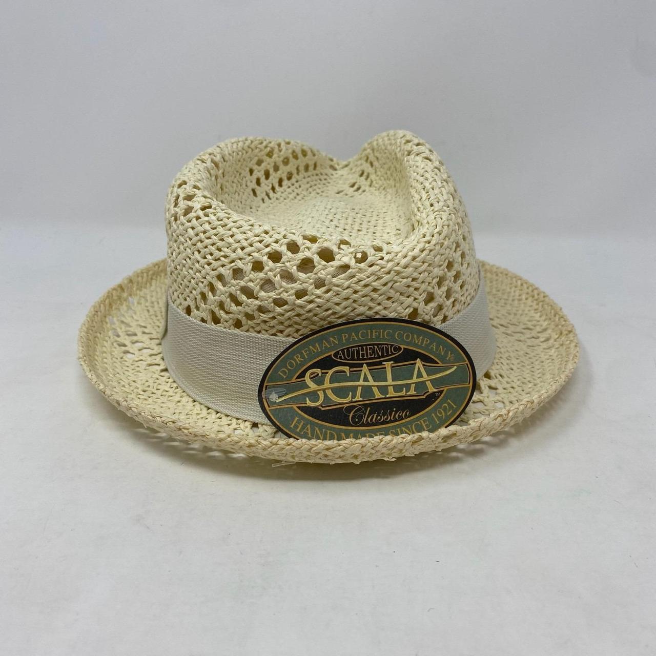 Scala Men's Hat - Cream – Scala Toyo Straw Fedora… - image 4