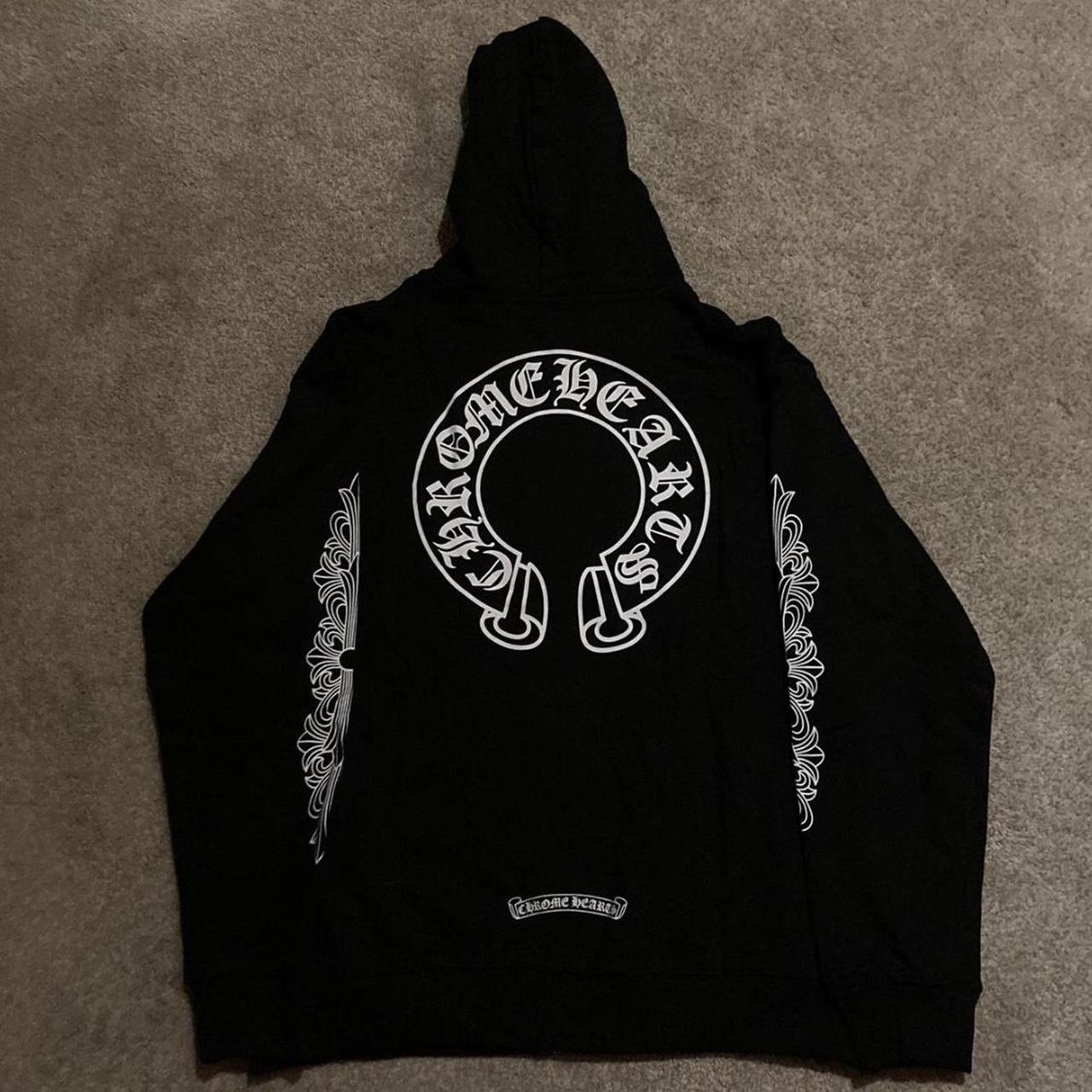 【クロムハーツ】Chrome Hearts Horseshoe Floral Hoodie Black Buy Chrome Hearts Horseshoe Floral Hoodie 'Black' - 1383