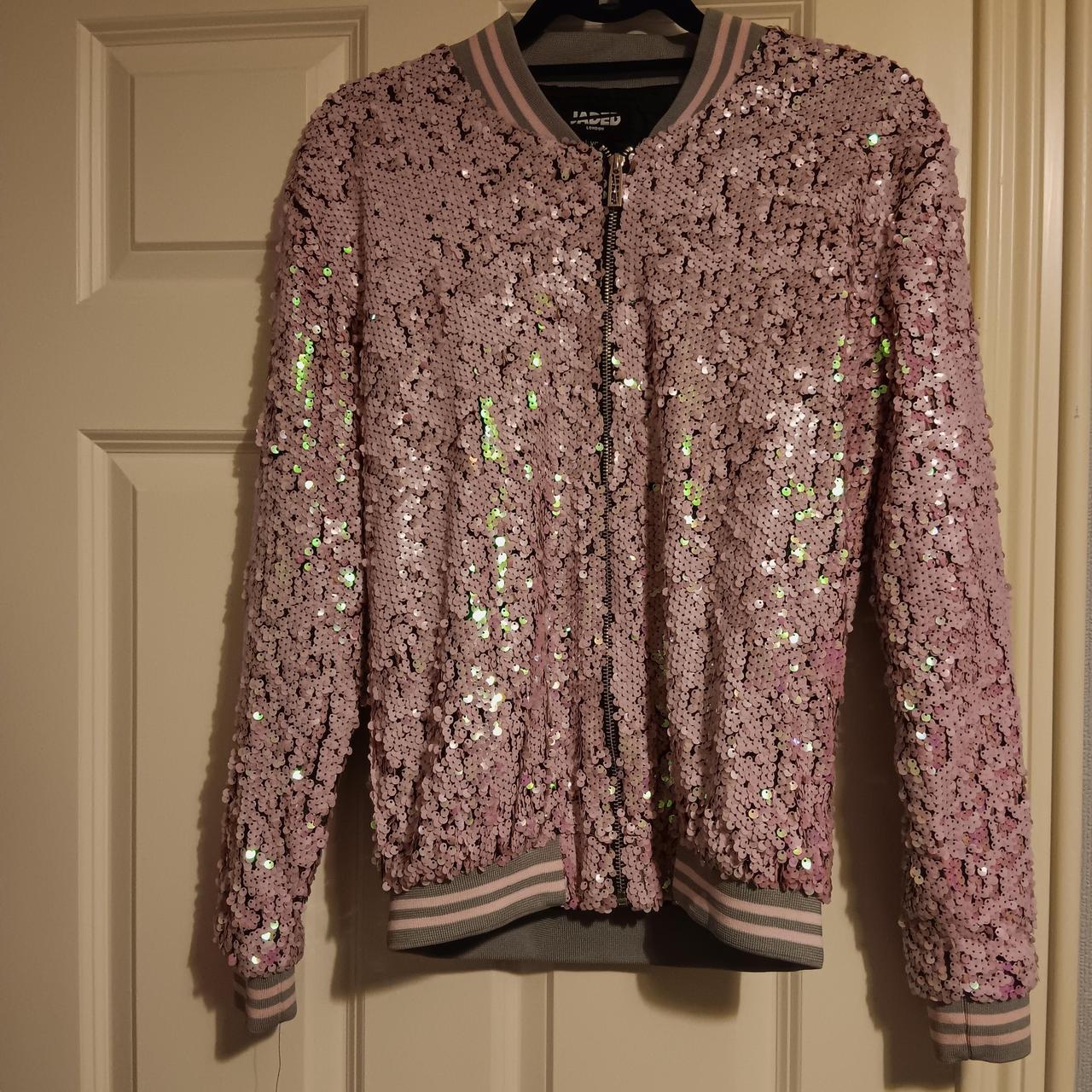 Jaded london sequin deals bomber jacket