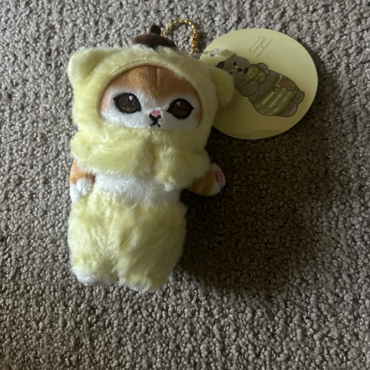 mofusand x sanrio pompompurin plush keychain - Depop