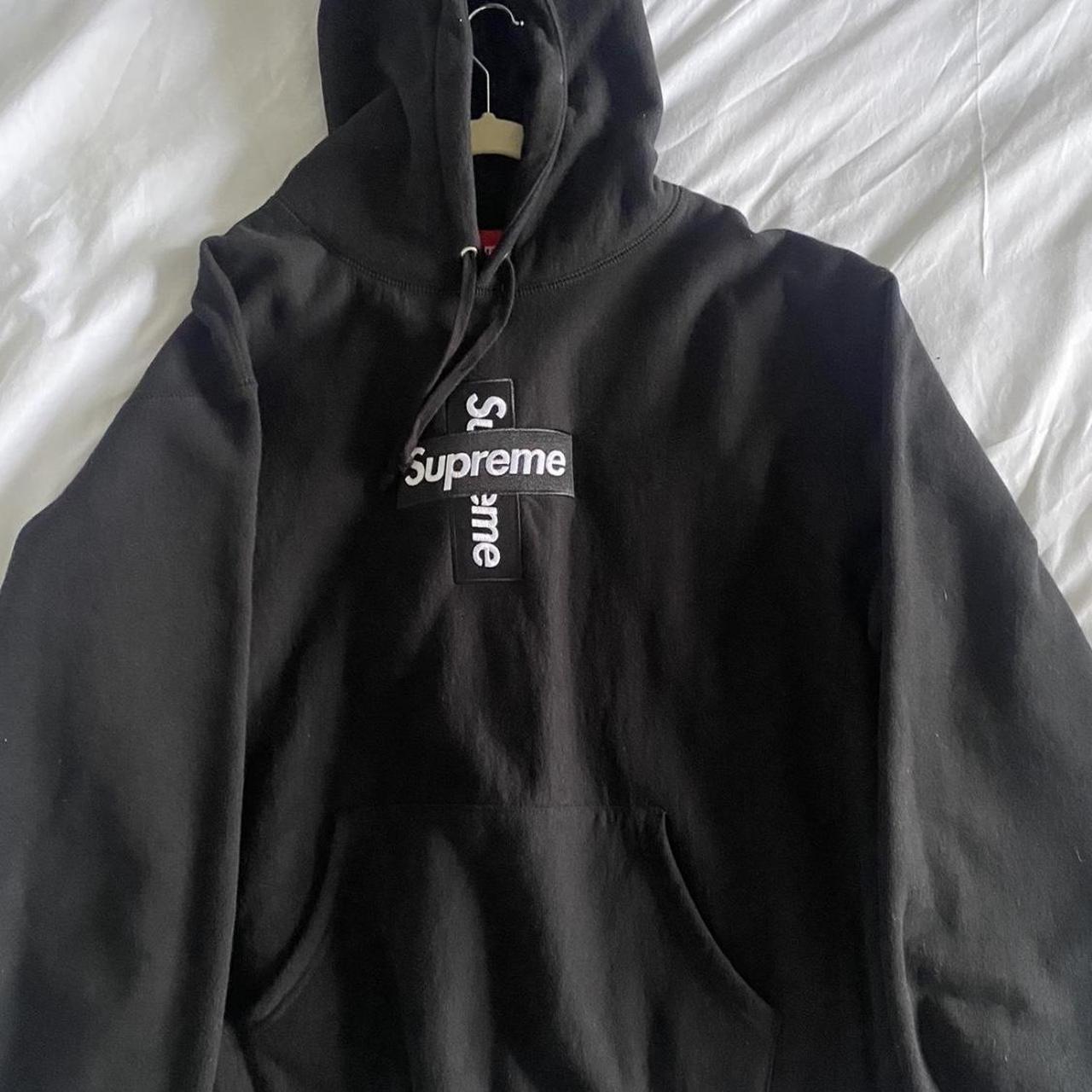 Supreme hoodie Box cross logo Size M No tags... - Depop