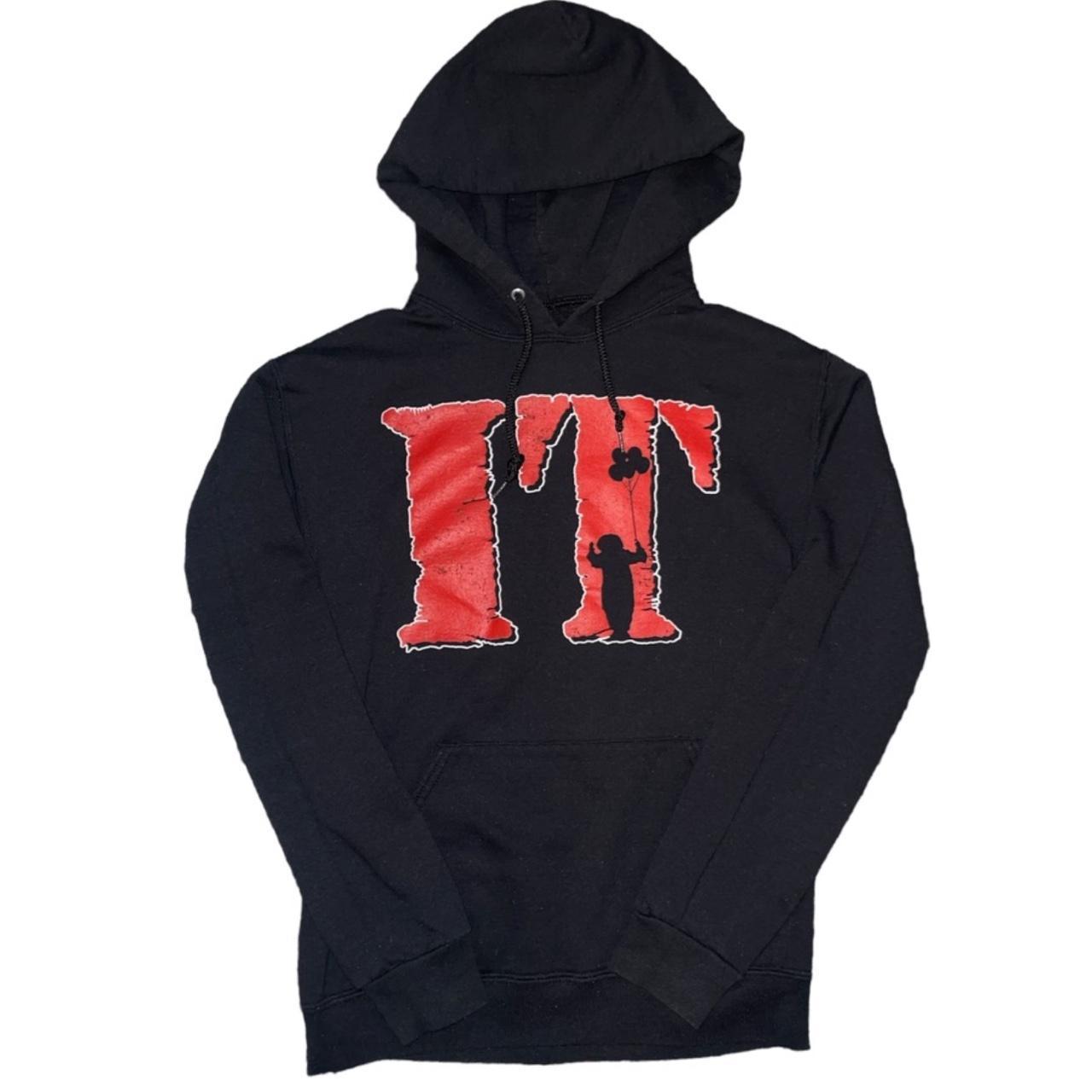 Black hoodie hotsell with red inside