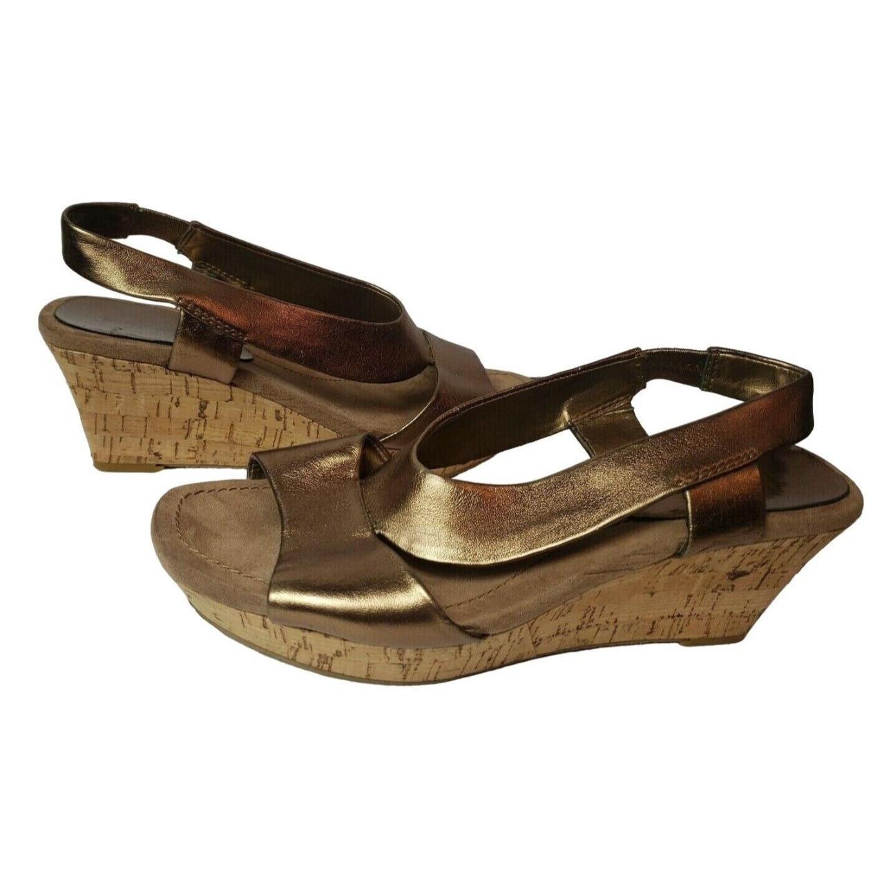 Buy LAZERA SHOES Bronze Synthetic Slip On Womens Casual Sandals | Shoppers  Stop