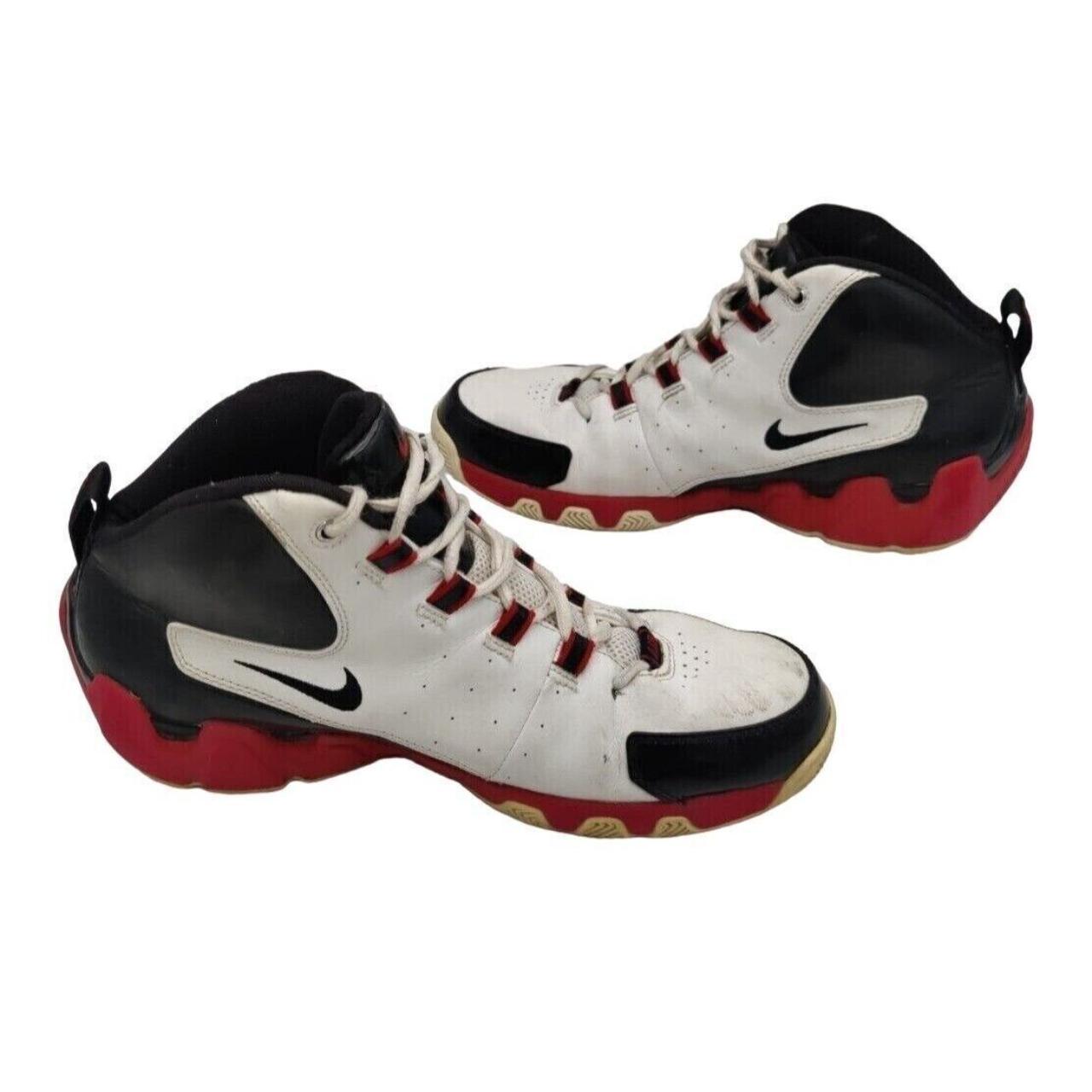 Nike Flight Shox Men's 2004 Blk White Red Depop