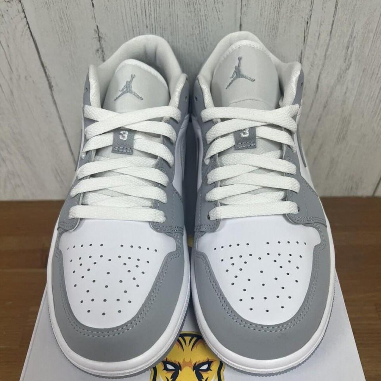 Air Jordan 1 Low Wolf Grey All pairs are new with... - Depop