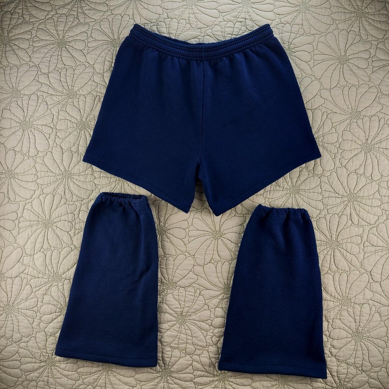 Jerzees Women's Navy Shorts | Depop