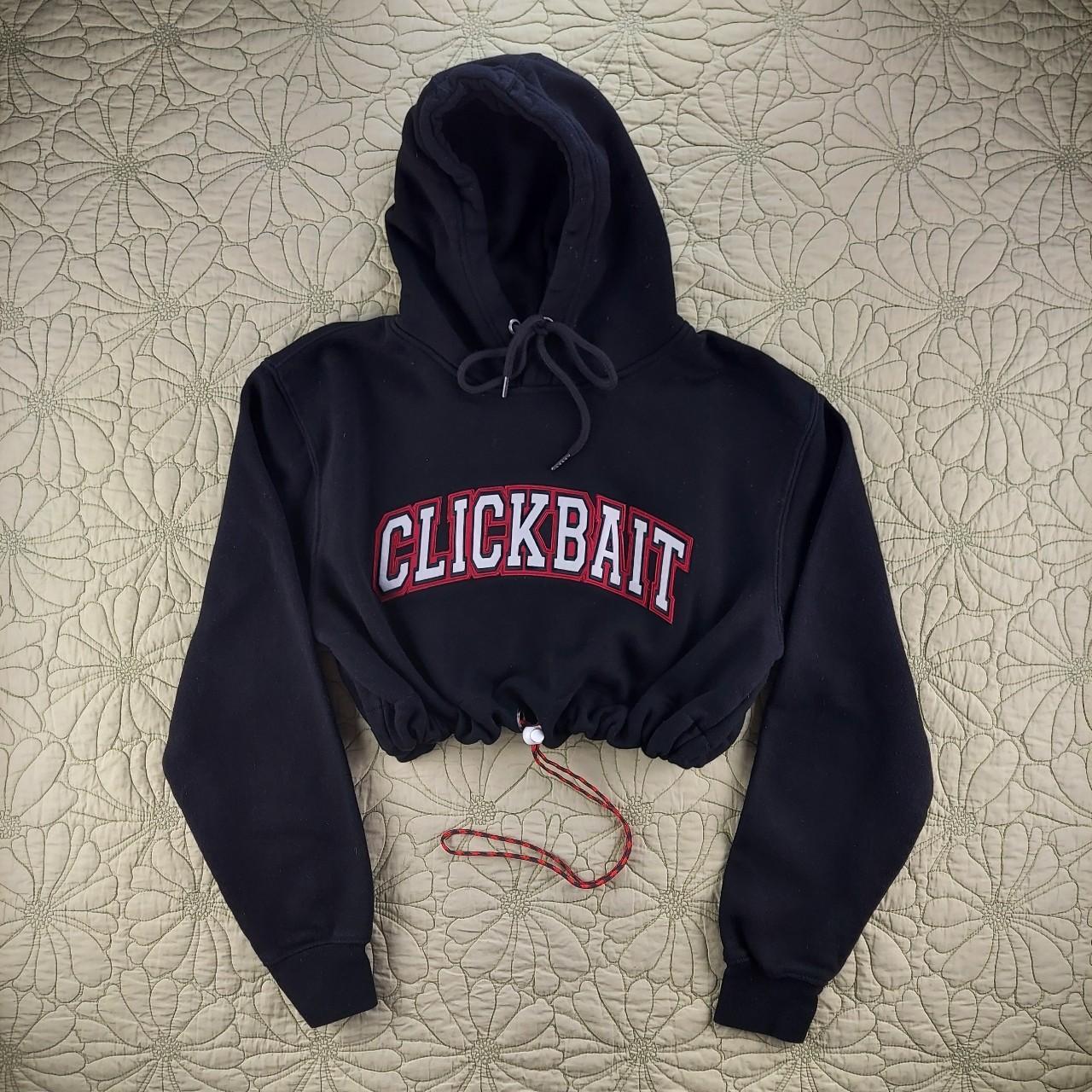 Cropped hot sale clickbait hoodie